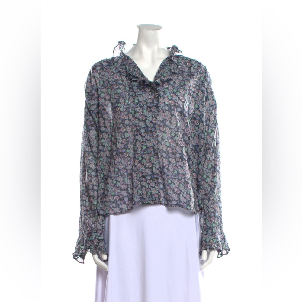 Isabel Marant Etoile Cotton floral blouse